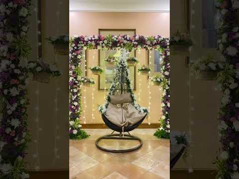Floral swing decoration! Which colour palate would you choose?